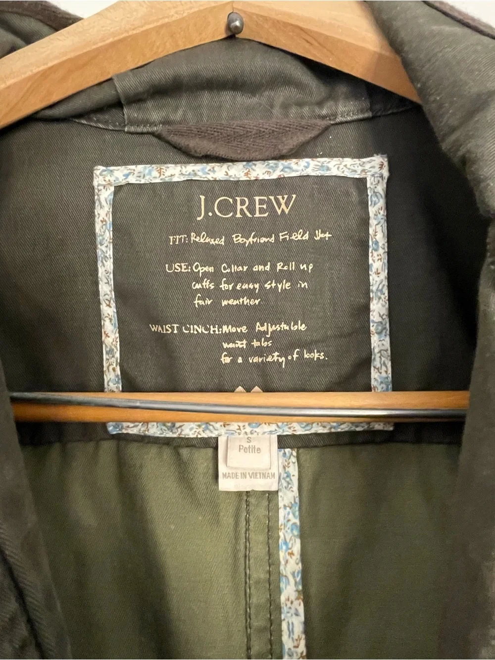 J. Crew lightweight field